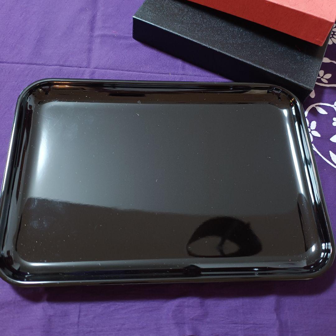 高岡漆器 漆塗り黒膳 9号