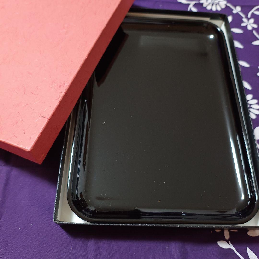 高岡漆器 漆塗り黒膳 9号