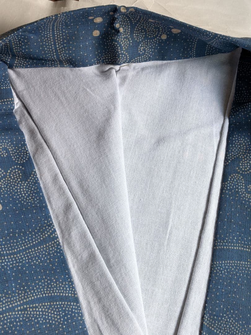 【竺仙】　奥州小紋　千鳥　浴衣