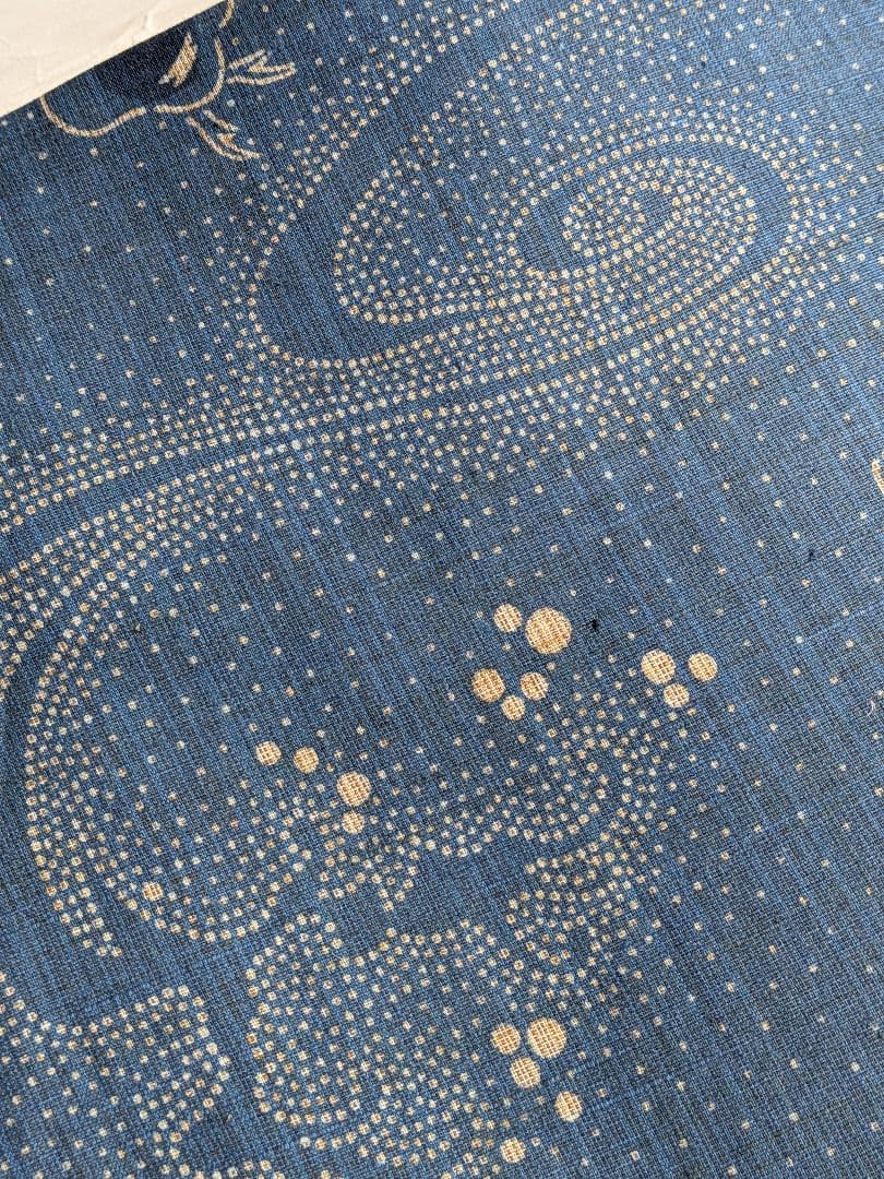 【竺仙】　奥州小紋　千鳥　浴衣