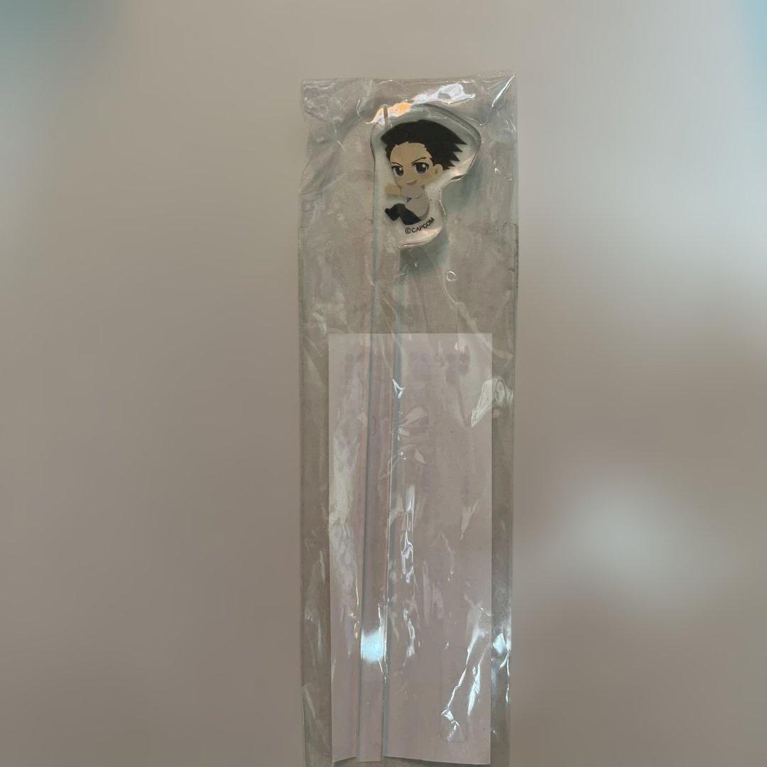逆転裁判 カプコンカフェ限定！！ 成歩堂龍一 アクリルマドラー 未開封品