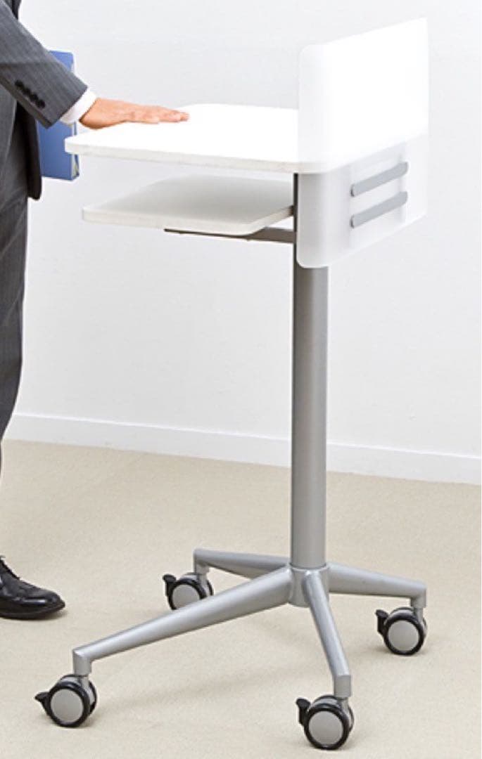 【美品】サンワサプライ 講演台 演台 100-DESK096 中棚付