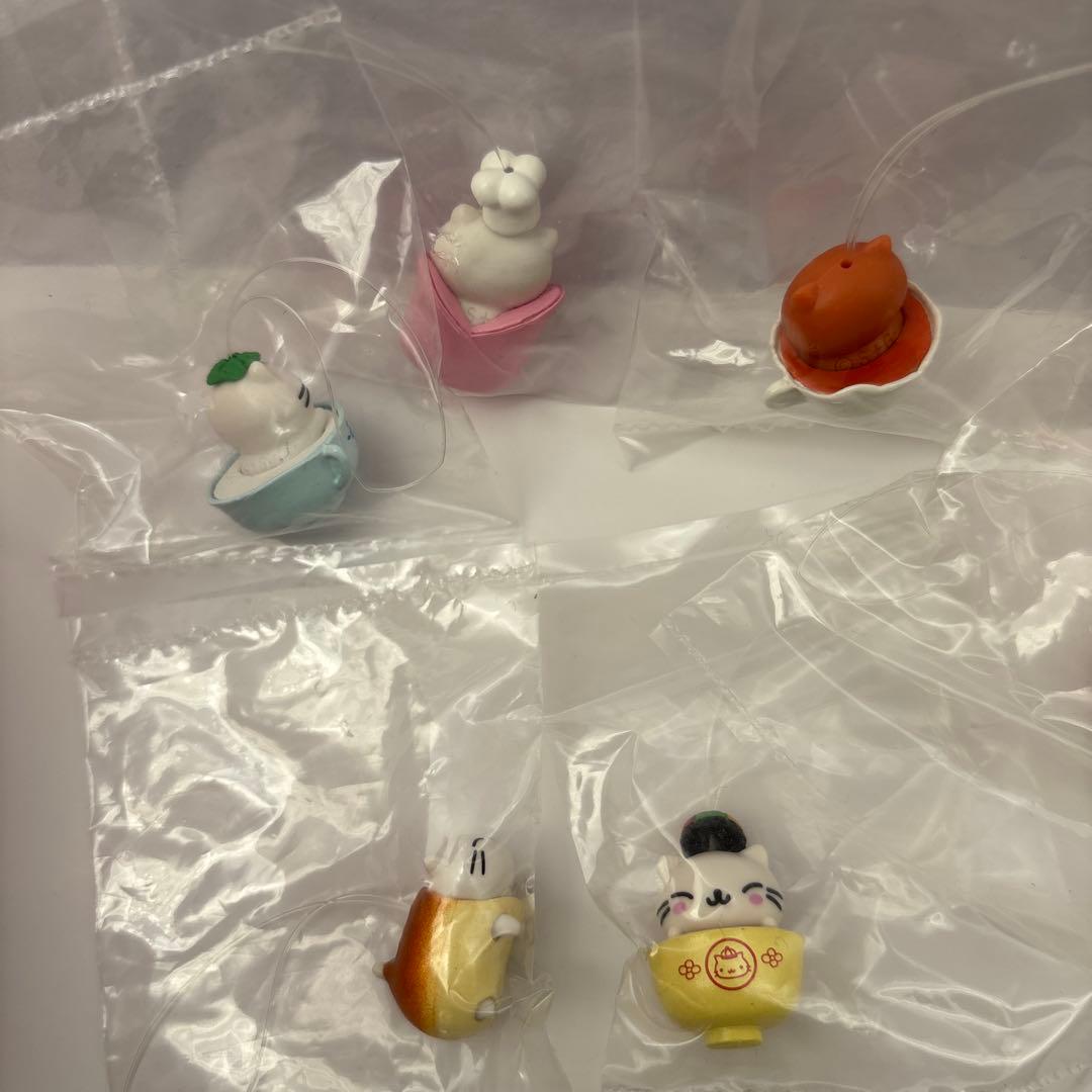 にゃんにゃんにゃんこ ストラップ にゃんこレストラン他10個 当時物 平成レトロ