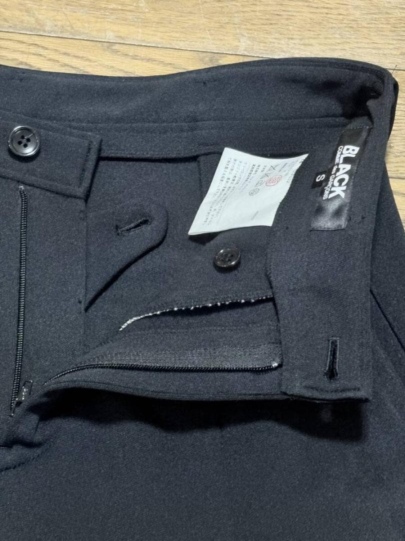 ブラック コムデギャルソン 1D-P002 サルエルパンツ 日本製 S