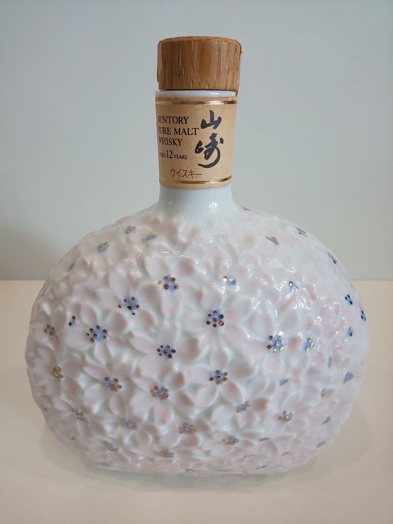 古酒 サントリー ウイスキー 山崎 12年 ピュアモルト 花の万博記念ボトル