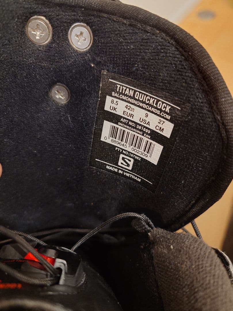 SALOMON TITAN QUICKLOCK 27cm スノボードブーツ