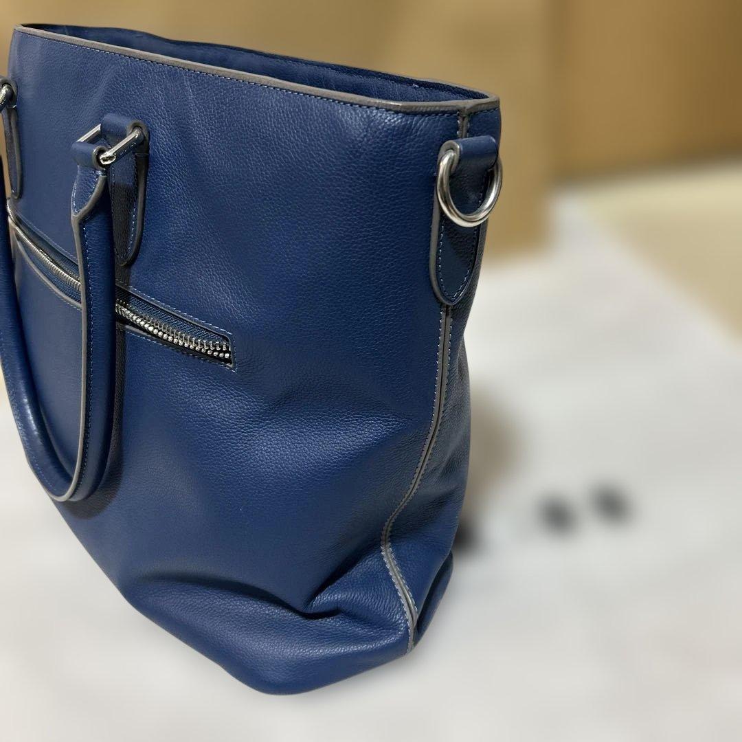 【まさゆき】コーチトートバッグ 2way ベケット ショルダー ブルー