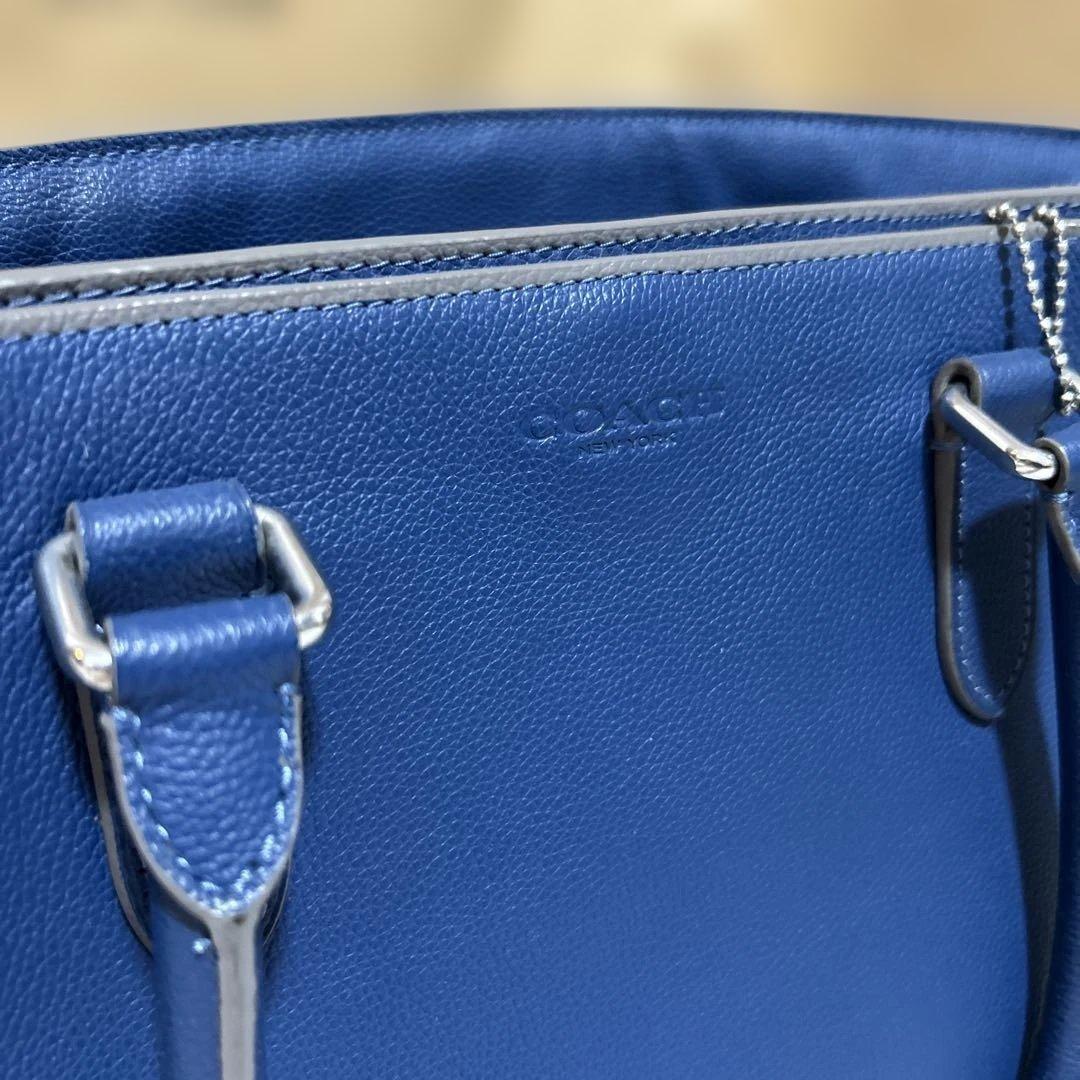 【まさゆき】コーチトートバッグ 2way ベケット ショルダー ブルー