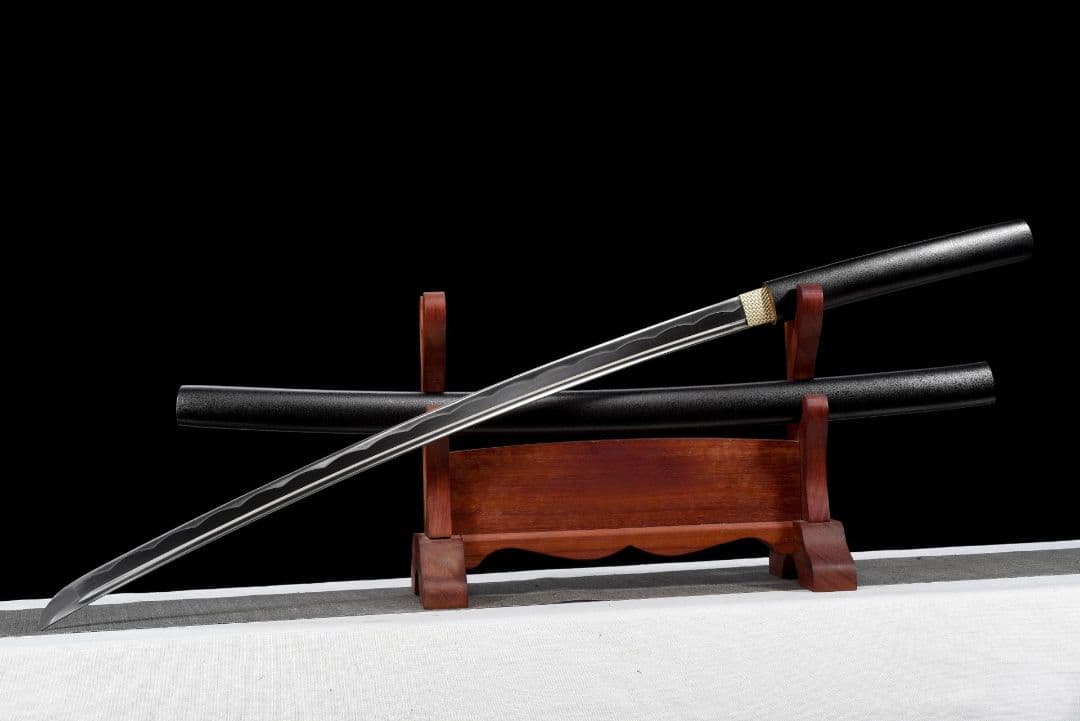 1055-武具 刀装具 日本刀　模造刀 居合刀 武士道 武蔵 鑑賞用 手鍛造打