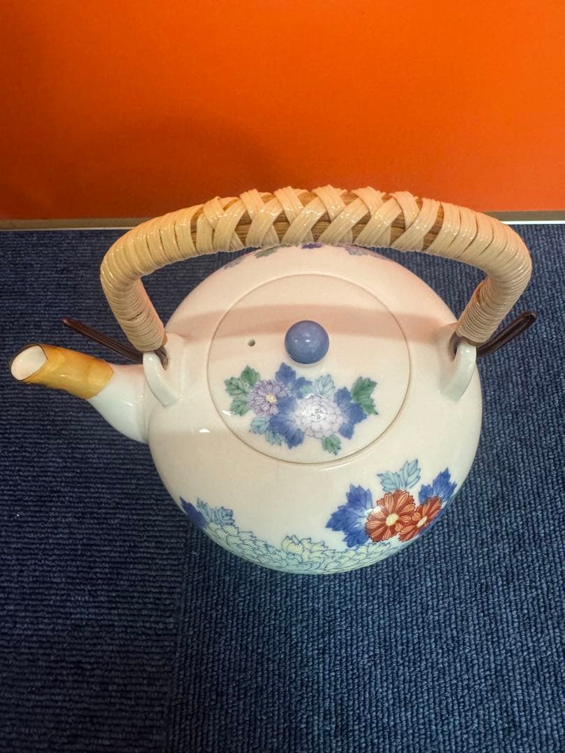 1753  香蘭社　花柄文　急須