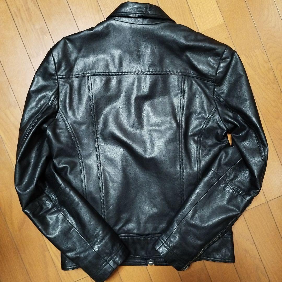 NudieJeans シングルライダースジャケット　レザーロンハーマン