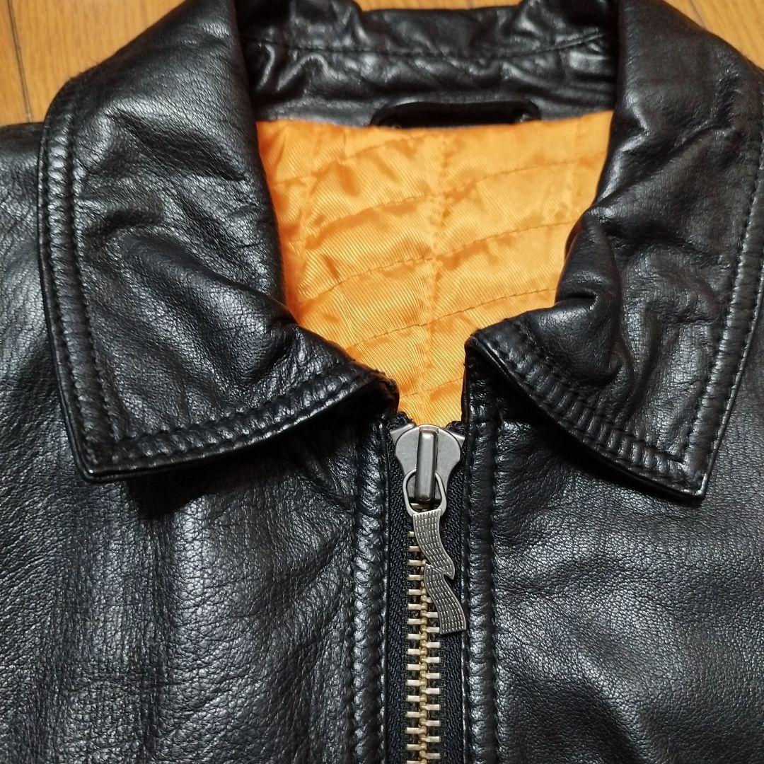 NudieJeans シングルライダースジャケット　レザーロンハーマン