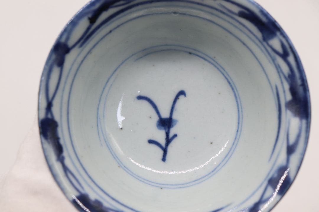 中国　清時代　染付茶碗5点① 茶器　送料込み250801