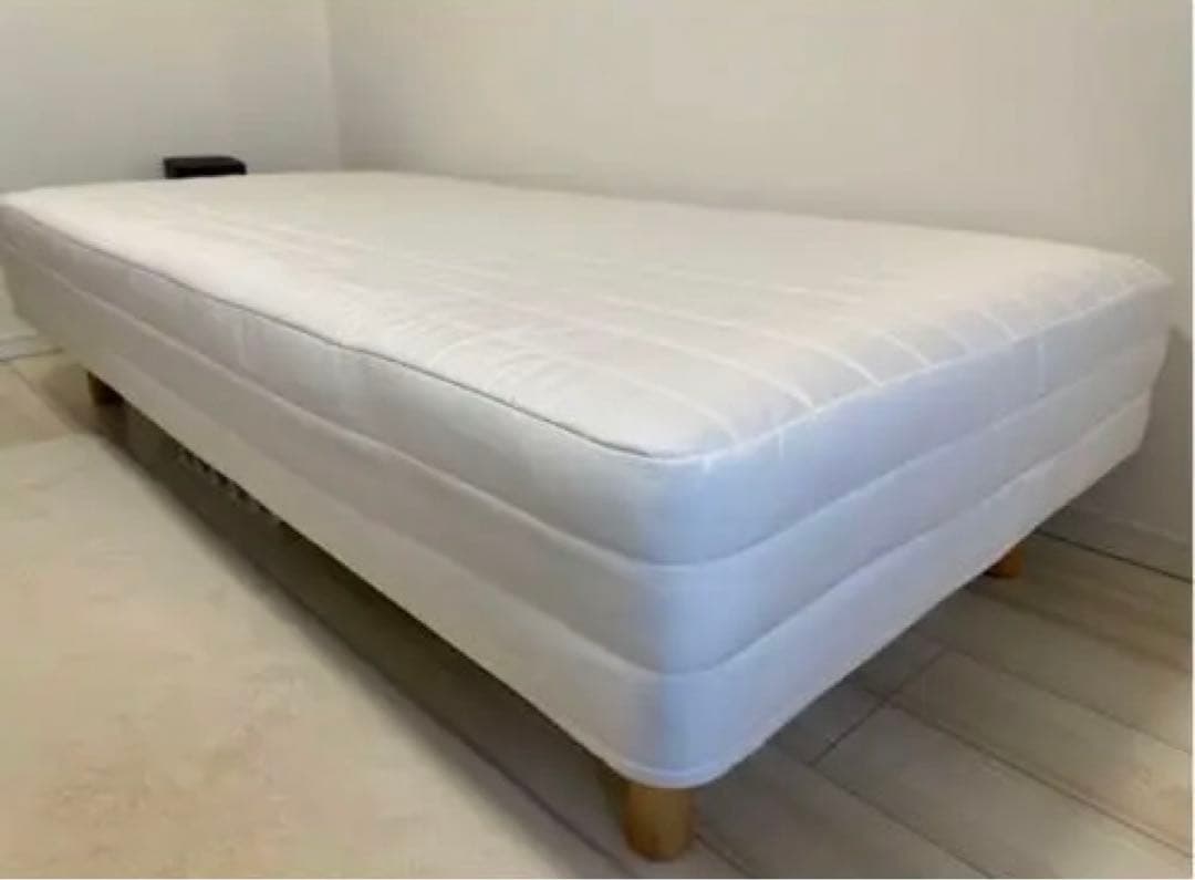 無印良品 高密度ポケットコイル シングルベッド 脚付