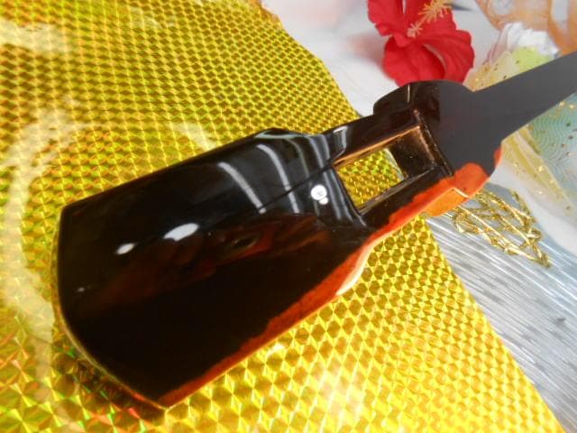 A7現品販売(送料無料)189.800円沖縄三線専用黒檀棹　銘苅春政氏監修