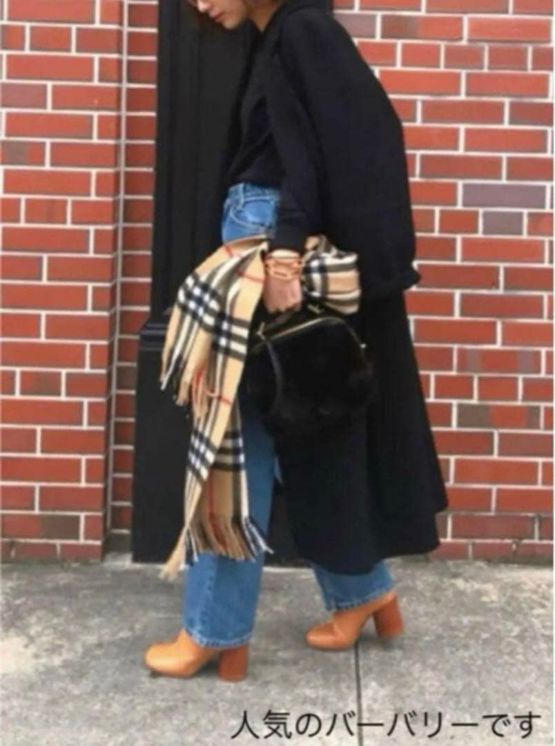 美品 バーバリー カシミア100% マフラー BURBERRY 男女兼用