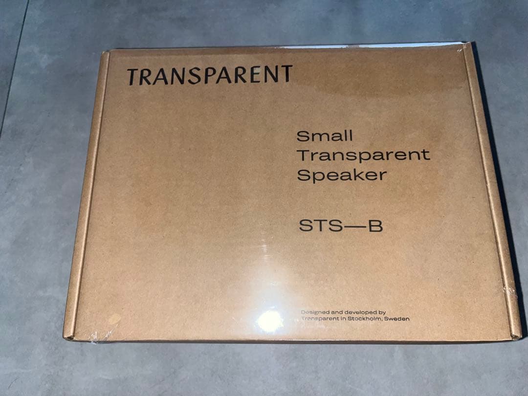 トランスペアレントスピーカー スモール ブラック Bluetoothスピーカー