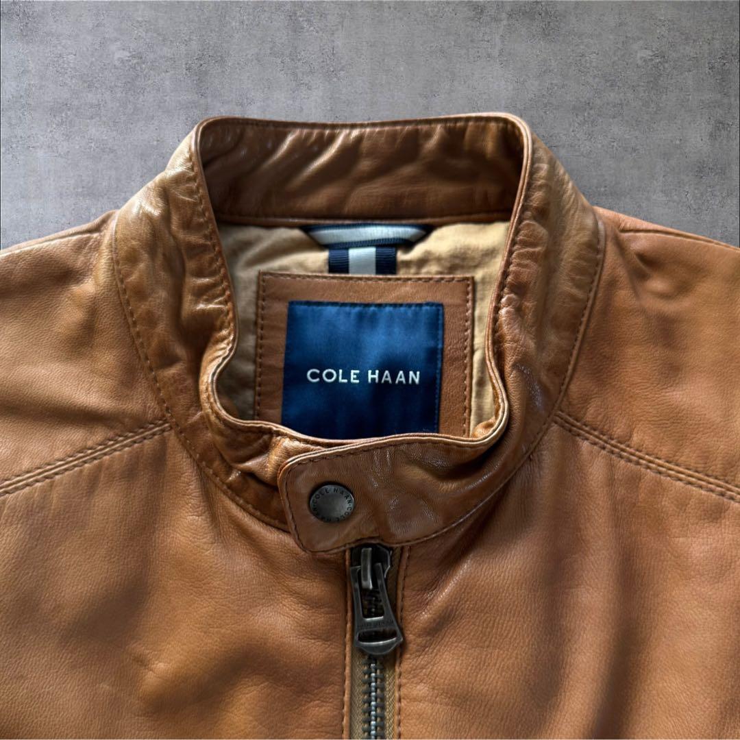COLE HAAN コールハーン　ゴートスキン M ブラウン　ライダースY2K