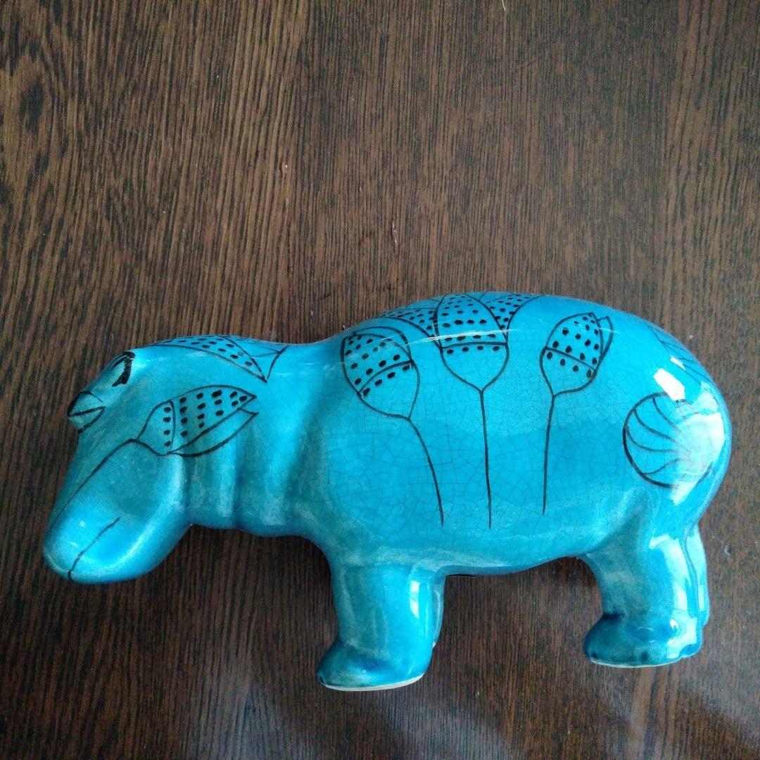 【kunego】青いカバ　メトロポリタン美術館　エジプト埋蔵レプリカ