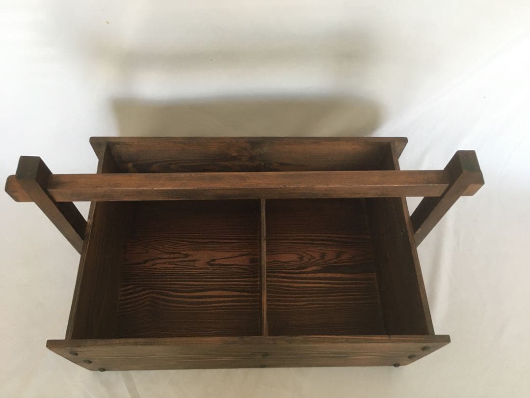 木製 手提げ 道具入れ 昭和レトロ