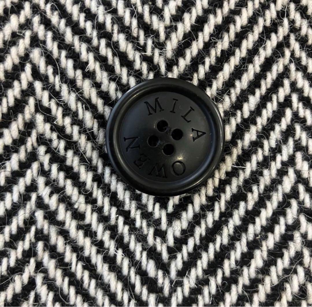 格安！お値下げ！美品！Mila owen ヘリンボーン コート