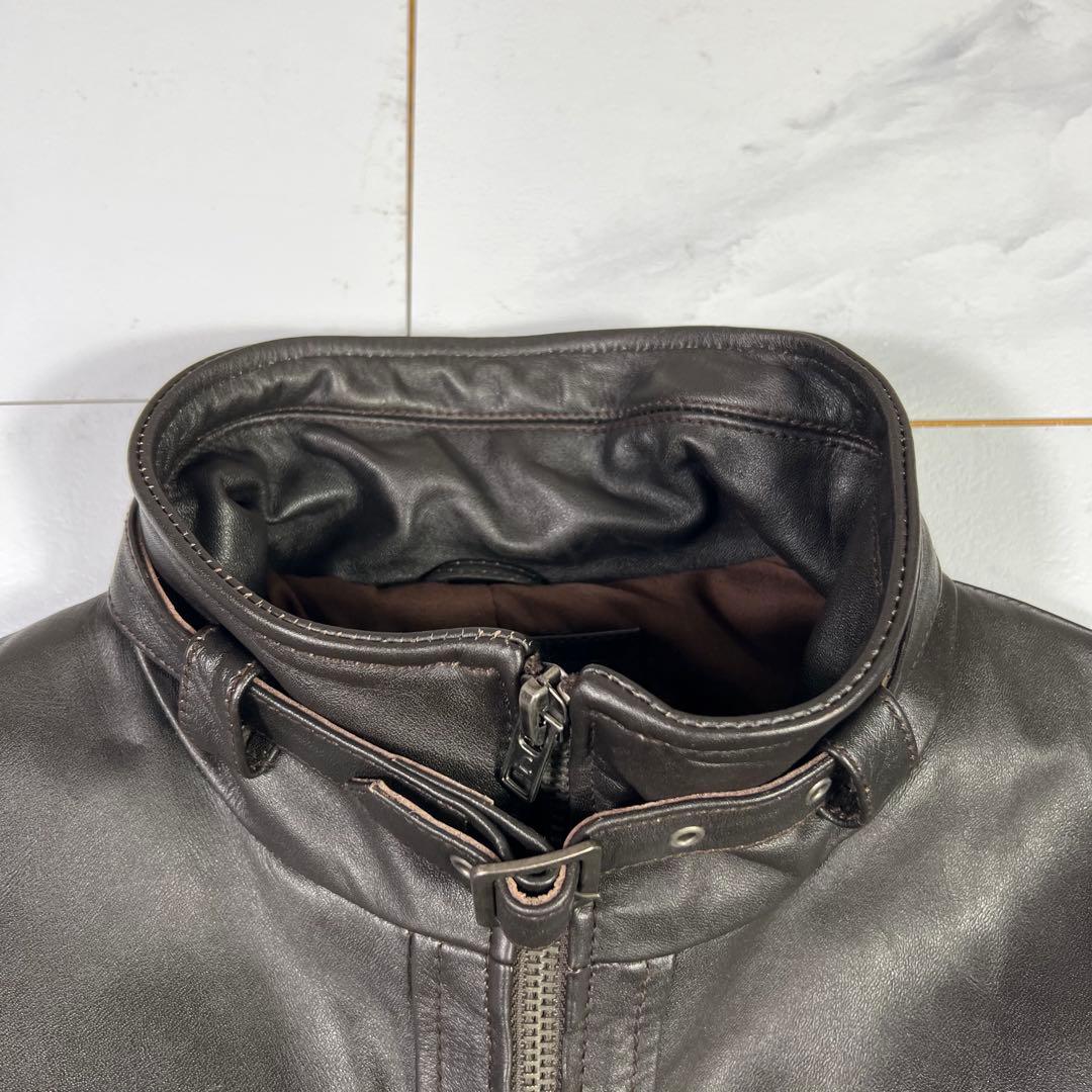 極美品 Liugoo Lethersリューグーレザーズ シングルライダース 3L