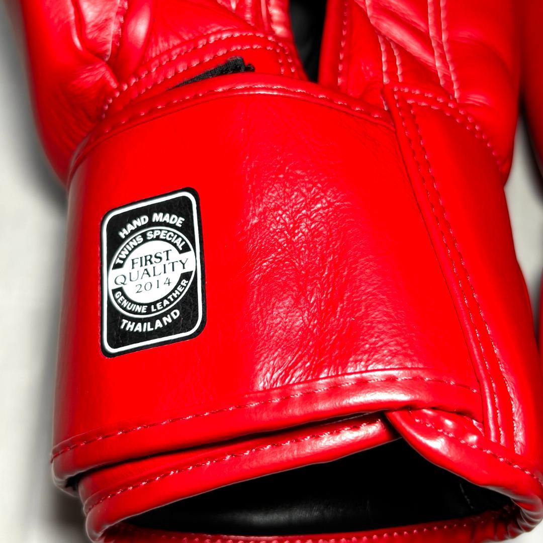 【美品】１６oz　TWINS　ボクシング　グローブ　ツインズ　１６オンス　レッド