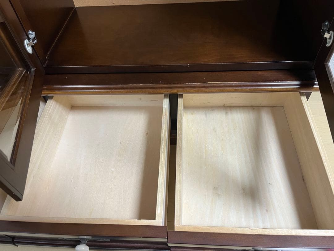 飛騨産業　キツツキ　穂高　木製キャビネット ガラス扉付き　USED 数日のみ