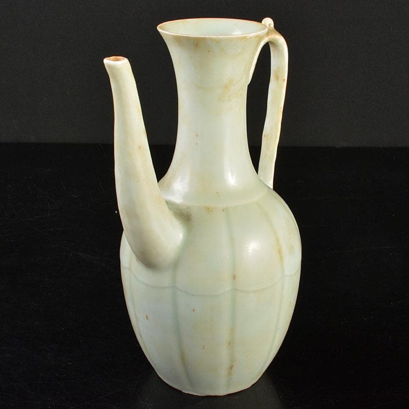 中国　影青　青白磁　水注　執壷　時代箱付　V　R6482