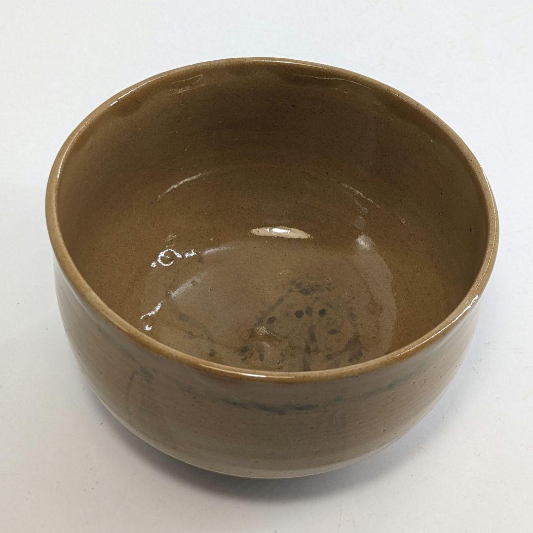 岡本英山 虫明焼 魚絵茶盌 共箱 抹茶碗 抹茶茶碗 茶道具 茶器 食器 工芸品