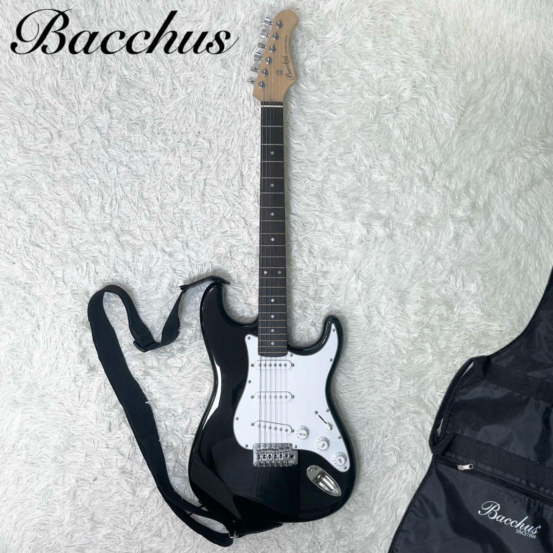 バッカス Bacchus エレキギター ソフトケース付き ブラック 黒