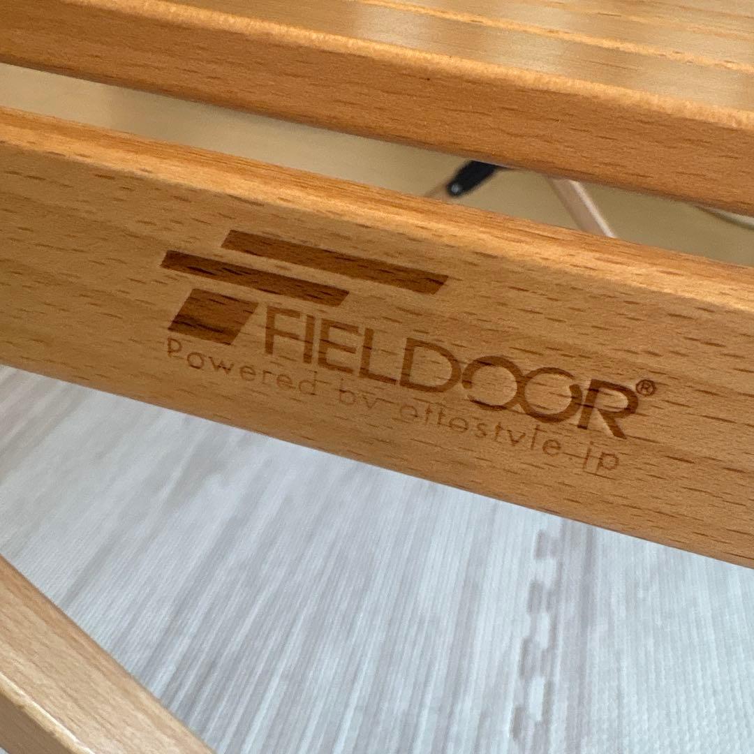 【美品】 FIELDOORフィールドア ウッドロールトップテーブル90八角形