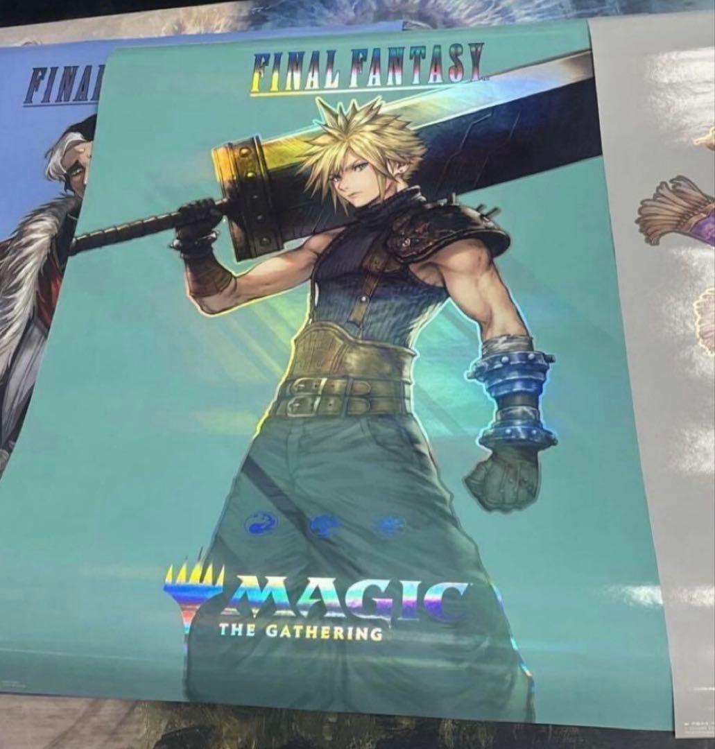 【ポスター】　MTG　ユニバースビヨンド・ファイナルファンタジー　クラウド　一枚