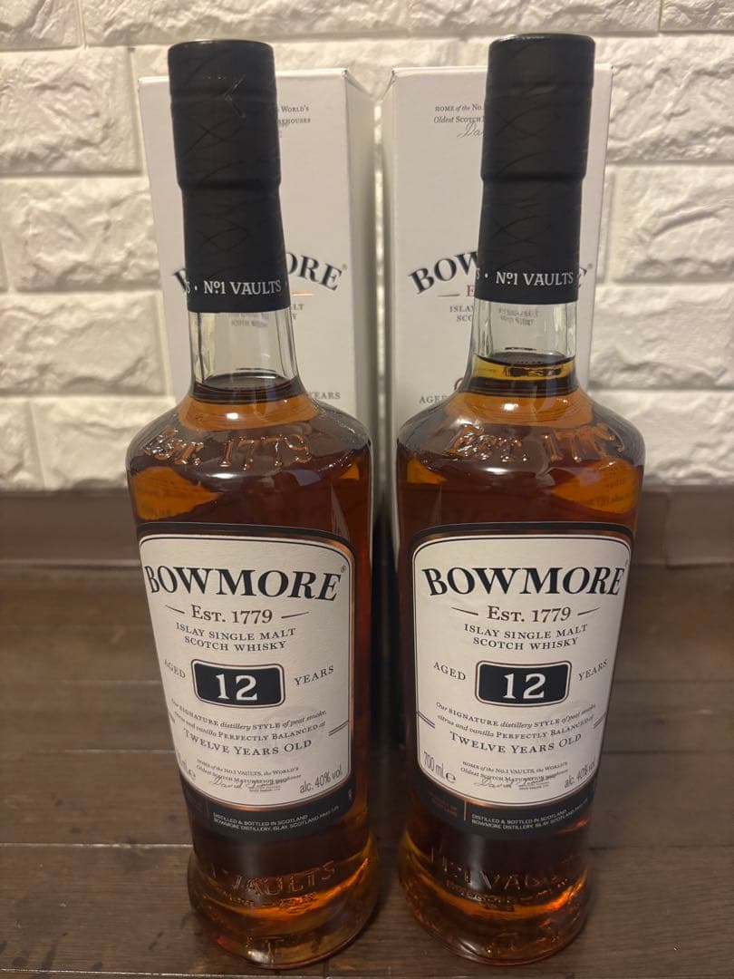 BOWMORE 12年 シングルモルトウイスキー 2本セット