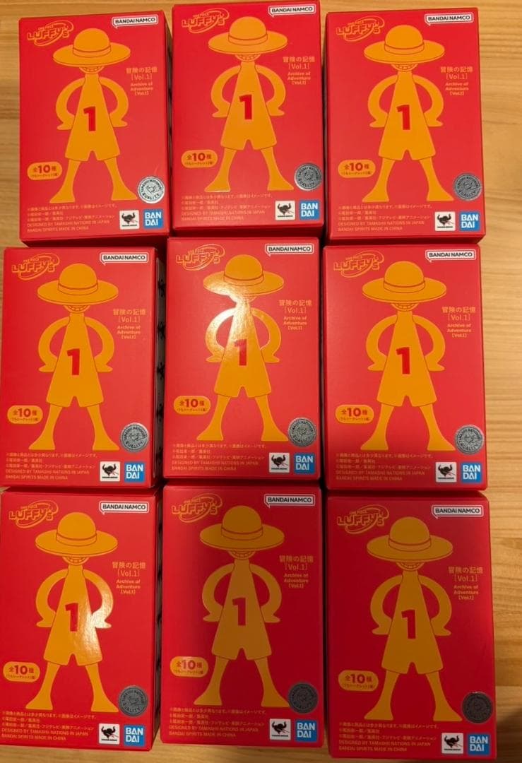 LUFFY's　冒険の記憶　Vol.1　BOX　9種類