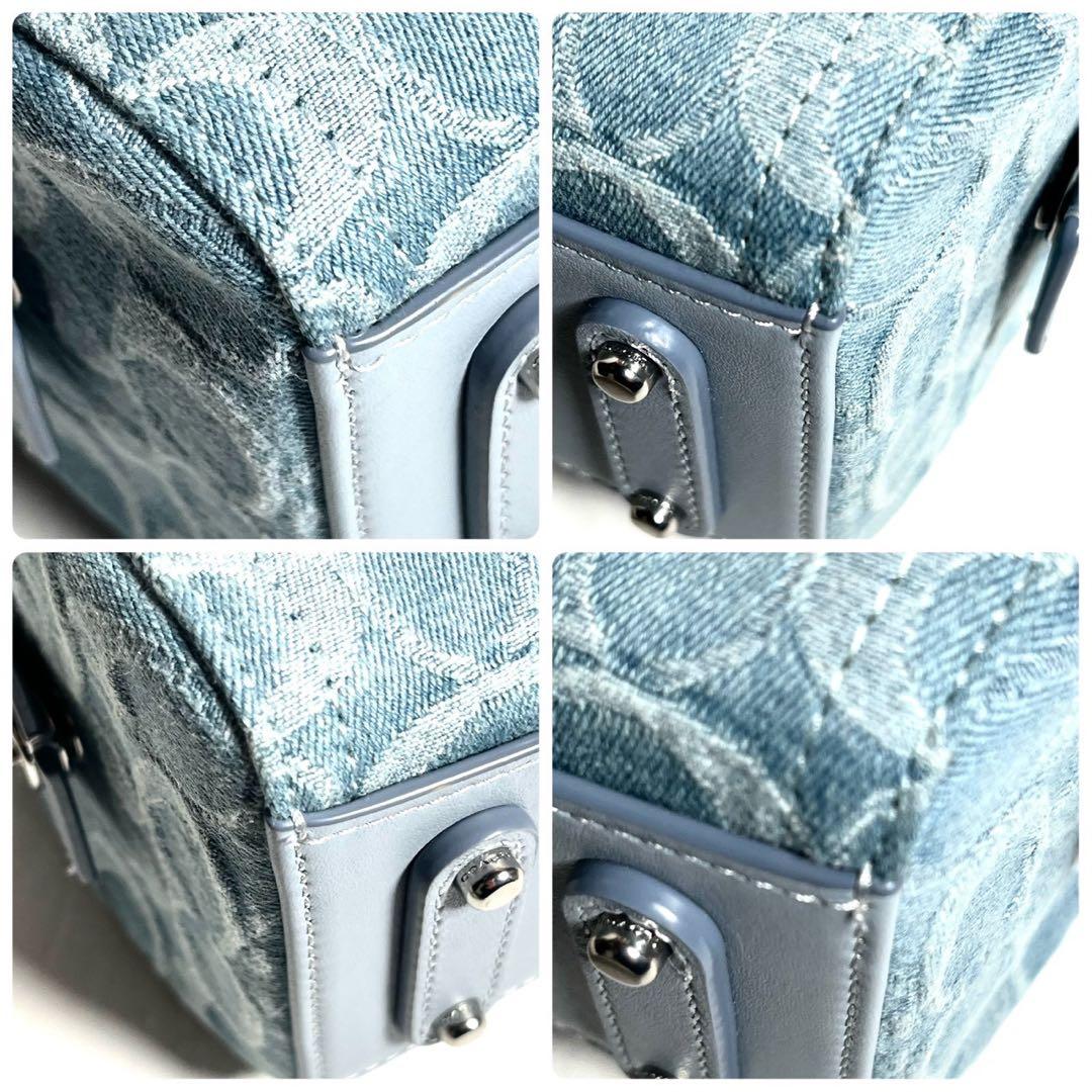 【未使用に近い✨】コーチ ルビー サッチェル18 デニム ショルダーバッグ