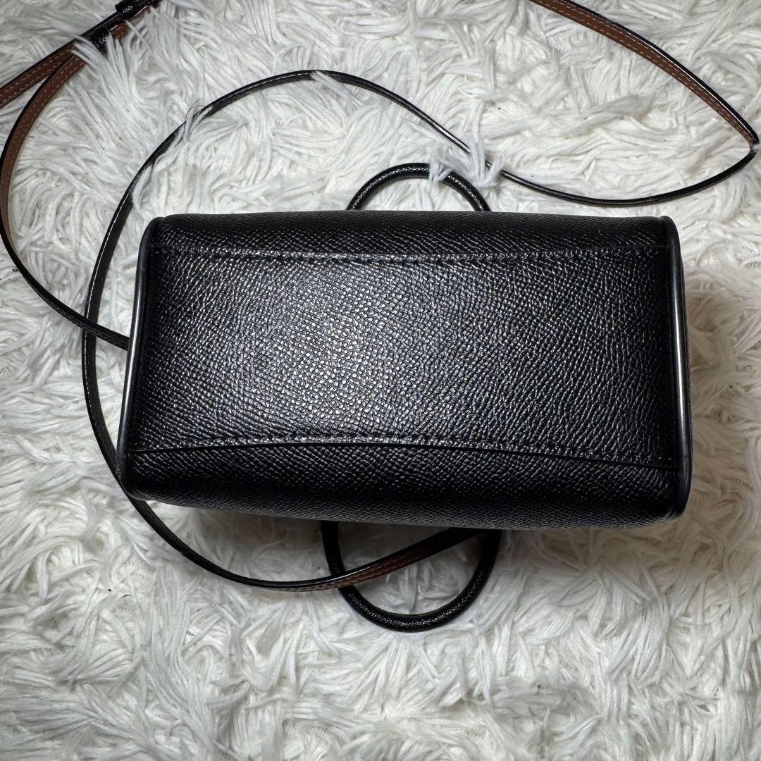 ☆COACH × PAC-MAN ミニボストンバッグ 黒 グリッター 限定☆