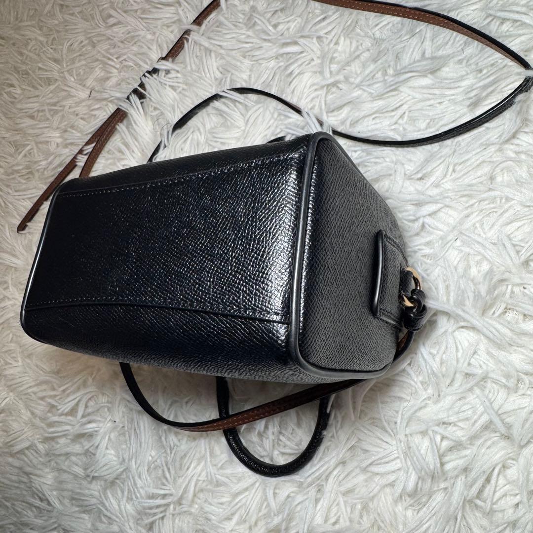 ☆COACH × PAC-MAN ミニボストンバッグ 黒 グリッター 限定☆