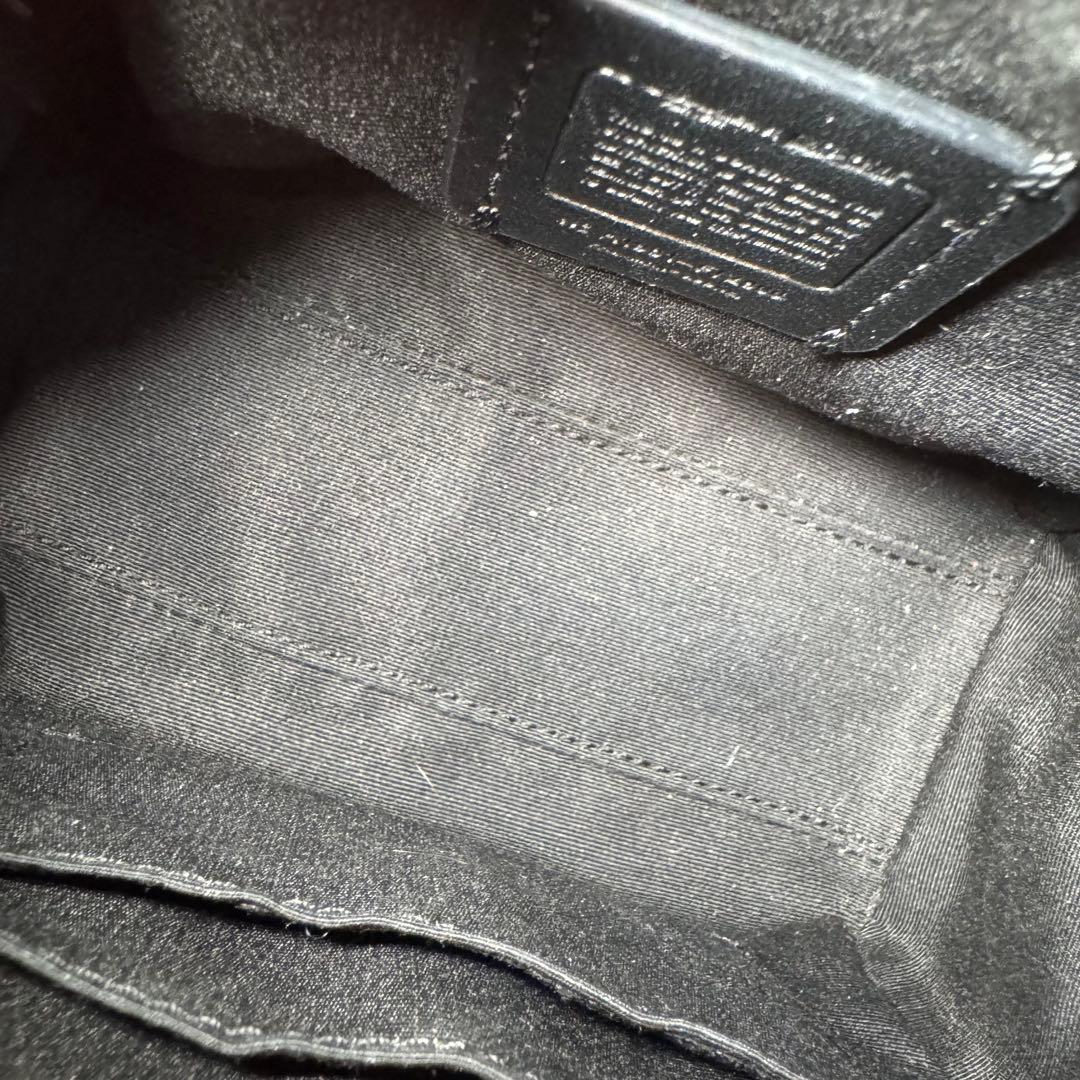 ☆COACH × PAC-MAN ミニボストンバッグ 黒 グリッター 限定☆