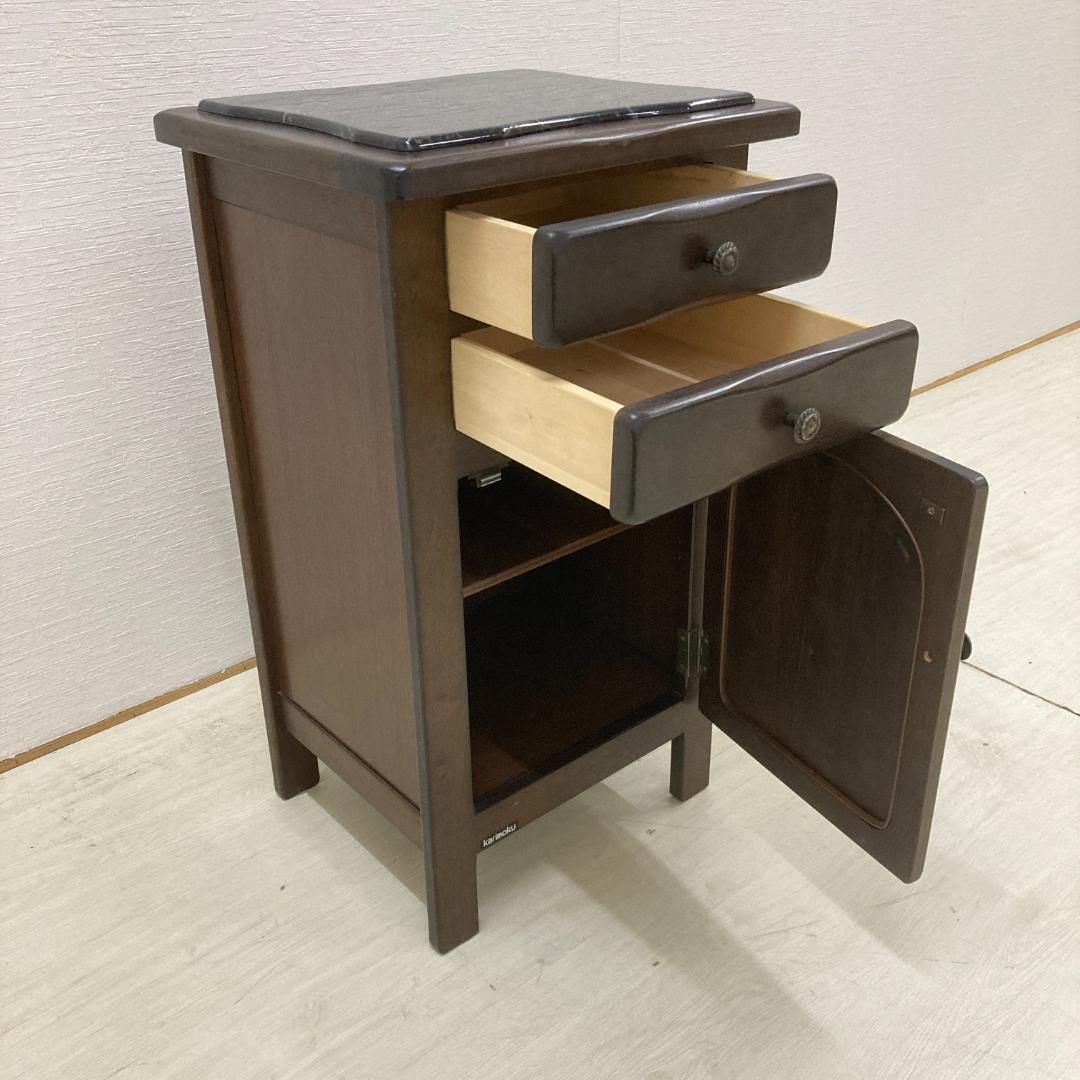 【カリモク】電話台　花台　キャビネット　サイド　アンティーク調