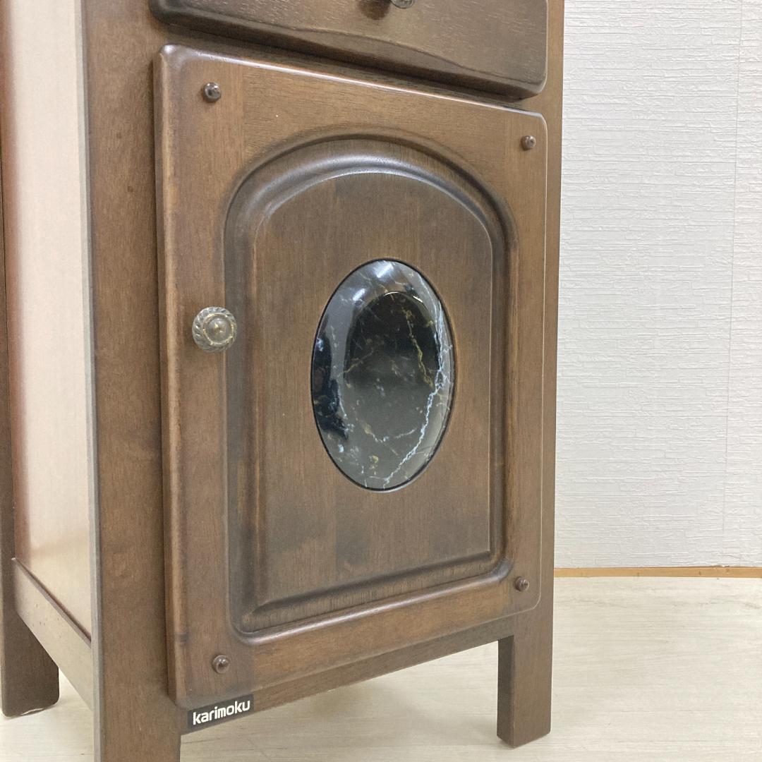 【カリモク】電話台　花台　キャビネット　サイド　アンティーク調