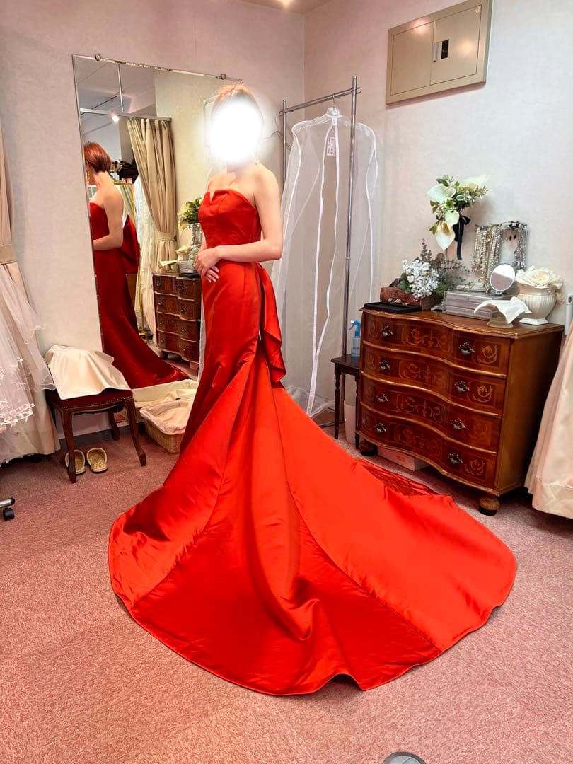 ぽ*こ様 Merry Marry オレンジマーメイドドレス