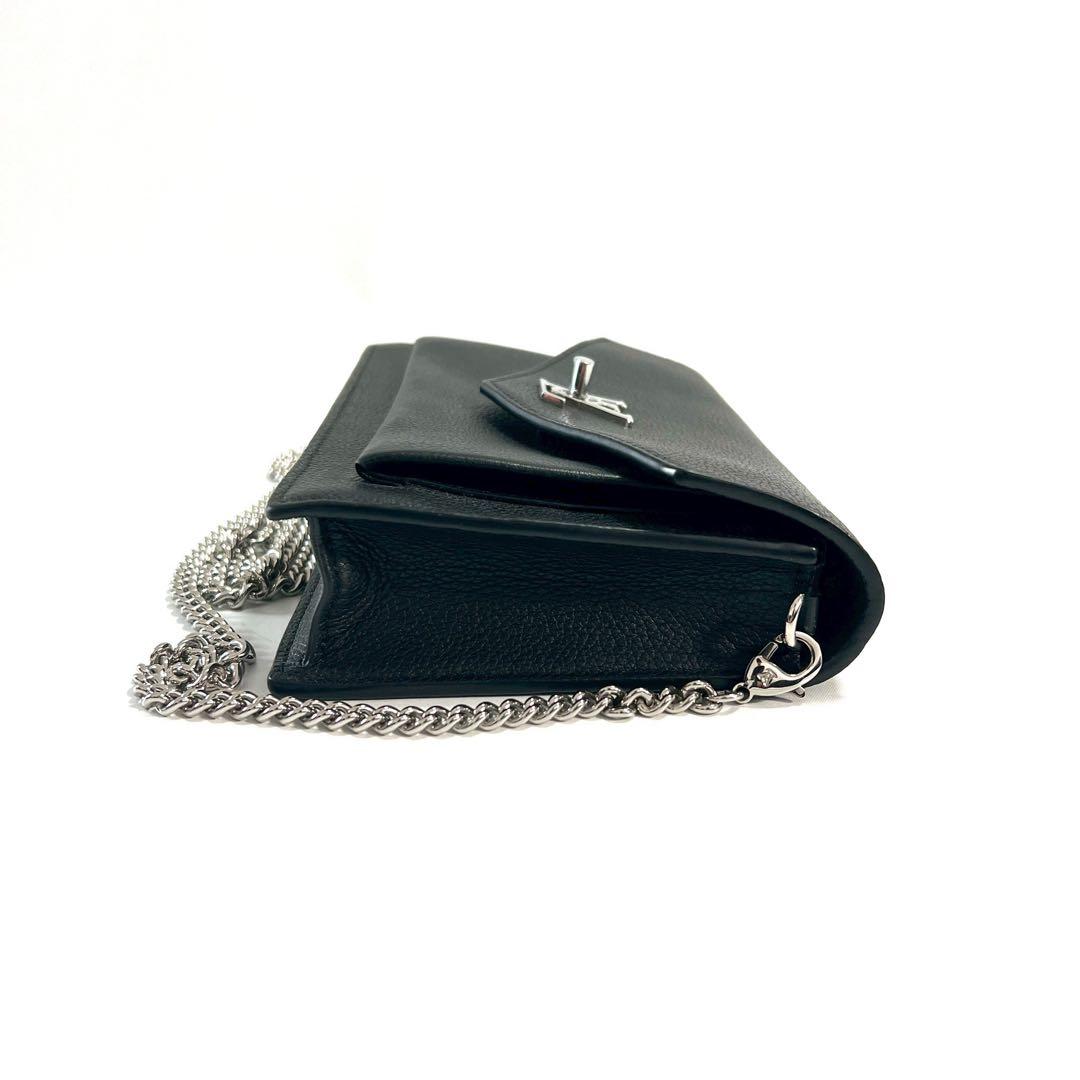 ルイヴィトン ショルダーバッグ ポシェット ロックミー チェーン ロゴ ノワール