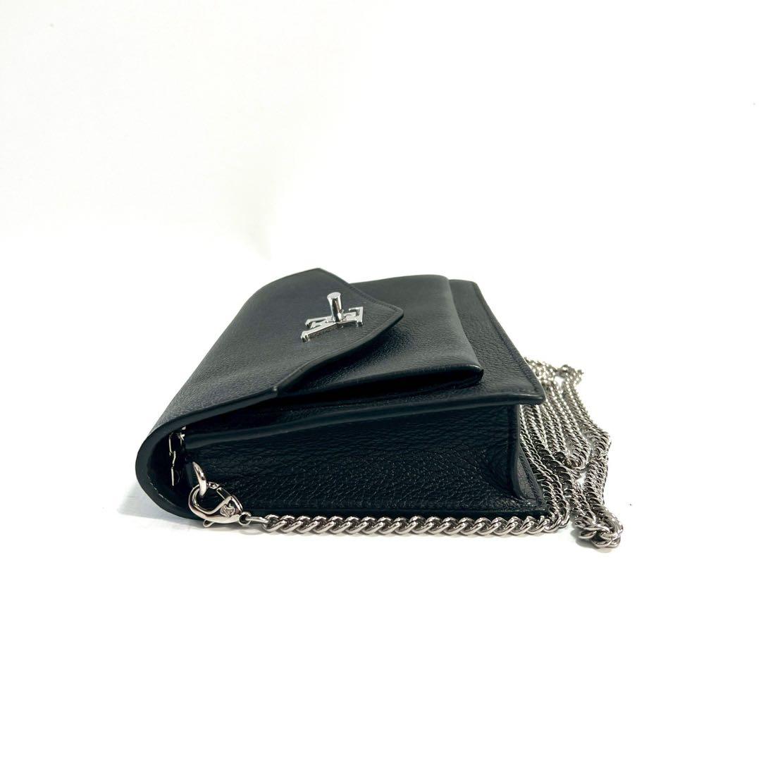 ルイヴィトン ショルダーバッグ ポシェット ロックミー チェーン ロゴ ノワール