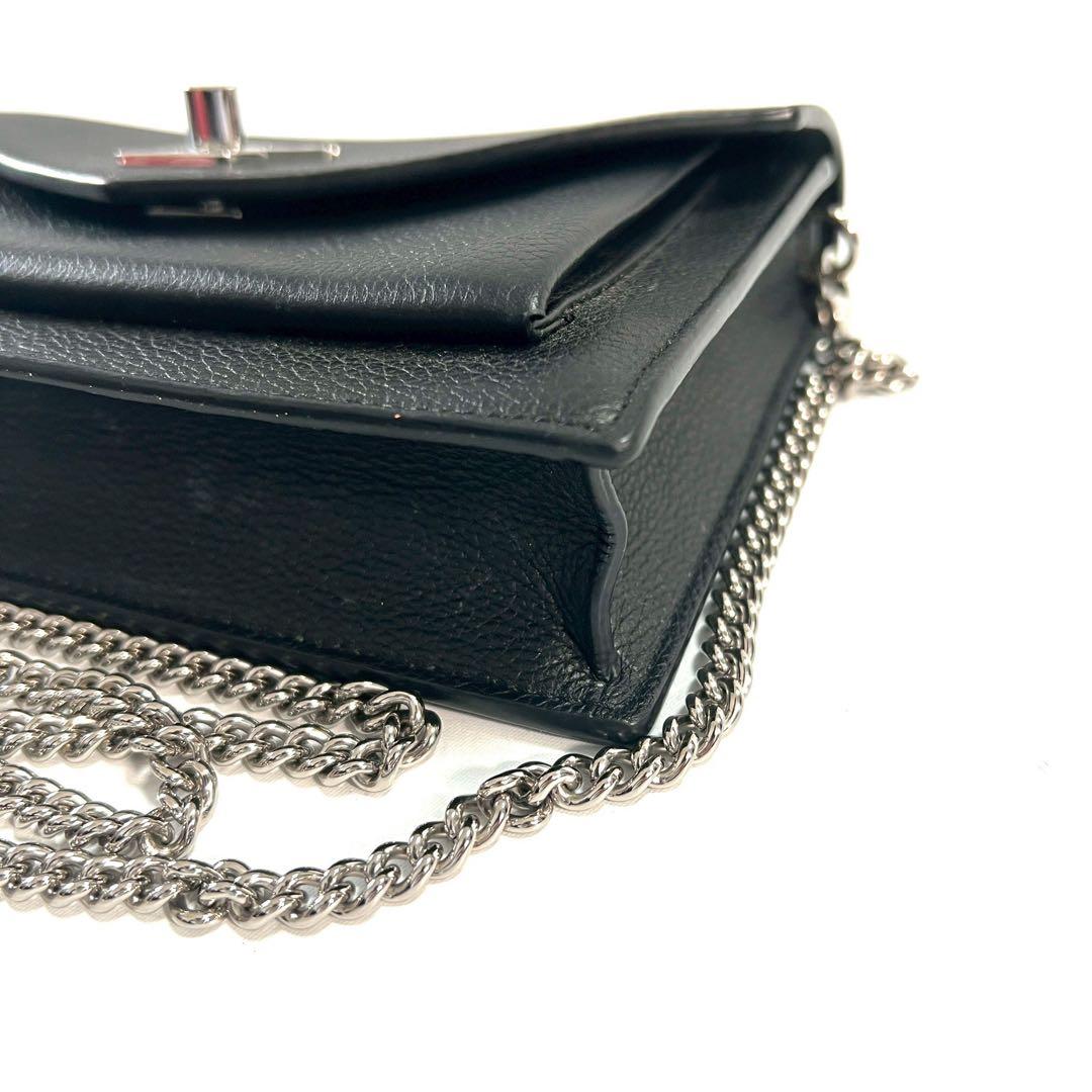 ルイヴィトン ショルダーバッグ ポシェット ロックミー チェーン ロゴ ノワール