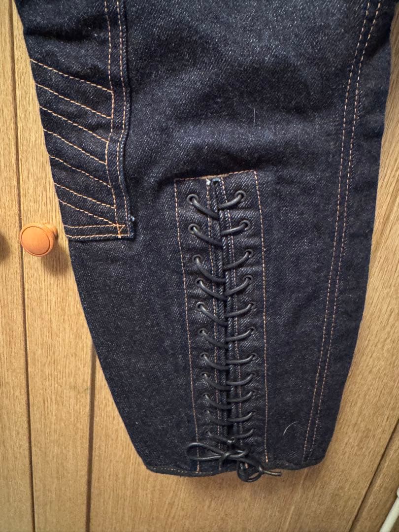 最終値下げ　超激レア　ブラックサイン　デニムブリーチーズ