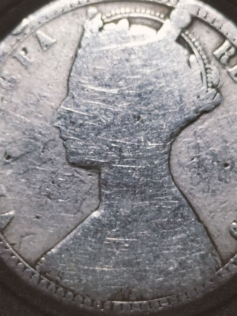 ◆レア度の高いw.wのサイン刻印の無い！●ゴッドレスフローリン銀貨 1849年