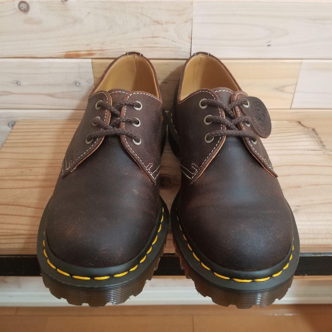 未使用　Dr.martens 1461 イングランド製　3ホール　26.0　茶