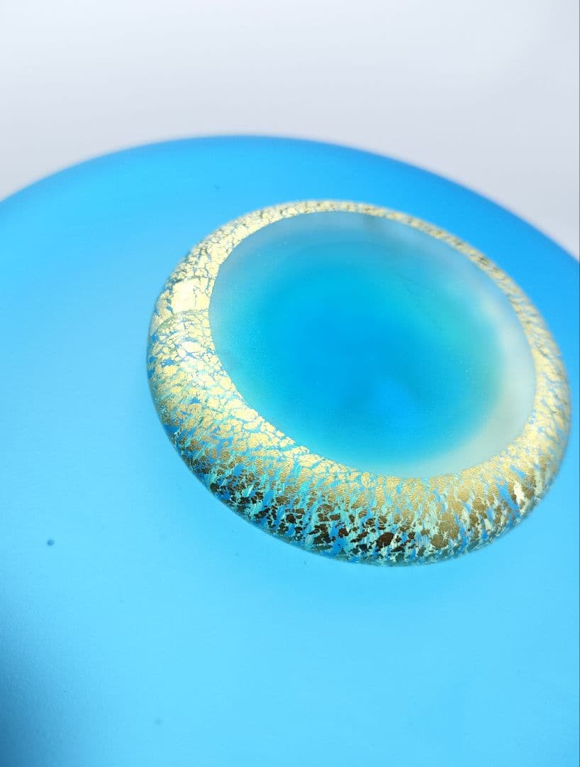 ★サインあり★黒木国昭 金彩象嵌 深皿 大皿（切子 江戸切子 薩摩切子）