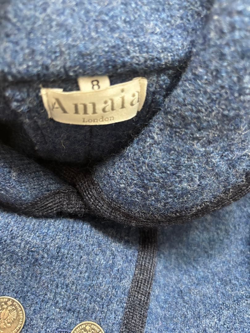 美品　Amaia Kid アマイアキッズ　ウールコート　8